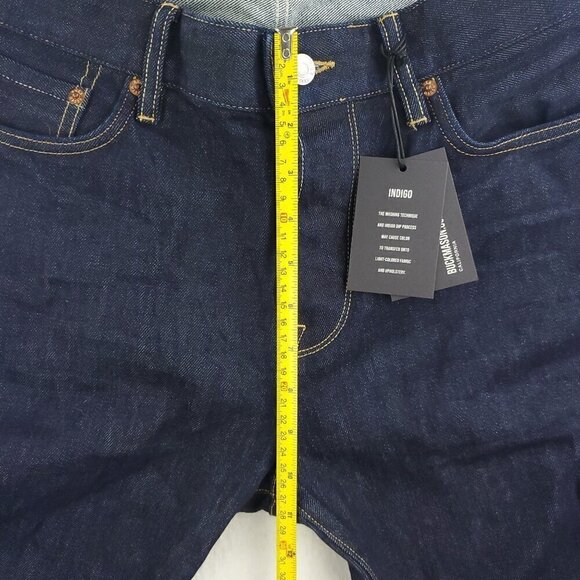 Buck Mason Maverick Slim Jeans D001 Button Fly Denim Men's "32" Real 34x33 - Picture 9 of 11